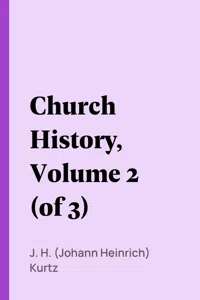 Church History, Volume 2_cover