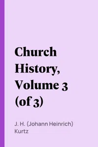 Church History, Volume 3_cover