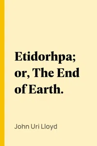 Etidorhpa; or, The End of Earth._cover