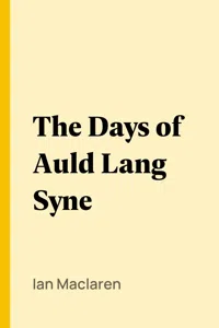 The Days of Auld Lang Syne_cover