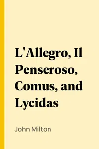 L'Allegro, Il Penseroso, Comus, and Lycidas_cover