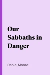 Our Sabbaths in Danger_cover