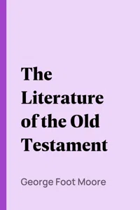 The Literature of the Old Testament_cover