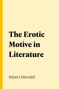 The Erotic Motive in Literature_cover