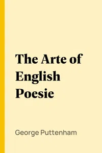 The Arte of English Poesie_cover