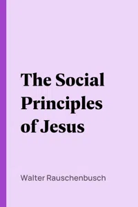 The Social Principles of Jesus_cover