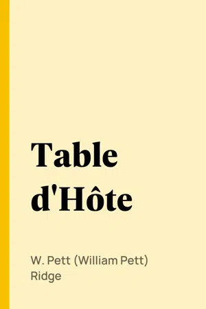 Table d'Hôte