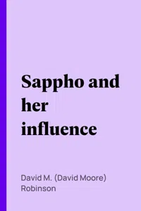 Sappho and her influence_cover