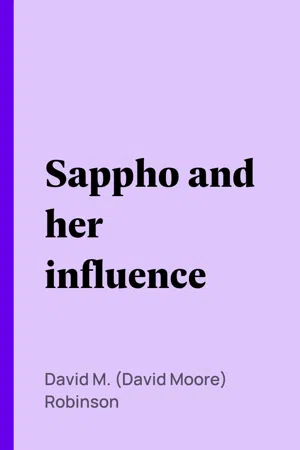 Sappho and her influence