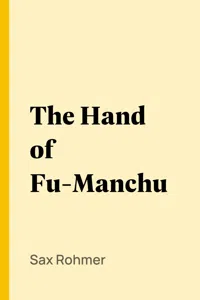 The Hand of Fu-Manchu_cover