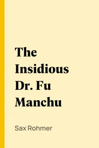 The Insidious Dr. Fu Manchu_cover