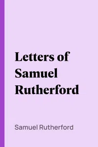 Letters of Samuel Rutherford_cover