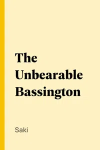 The Unbearable Bassington_cover