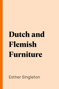 Dutch and Flemish Furniture_cover