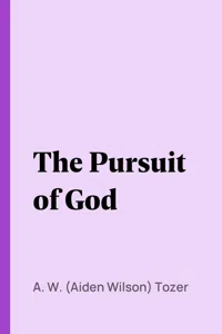 The Pursuit of God_cover