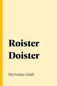 Roister Doister_cover