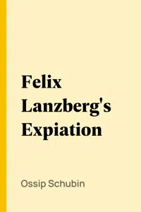 Felix Lanzberg's Expiation_cover