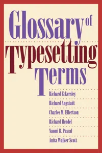 Glossary of Typesetting Terms_cover