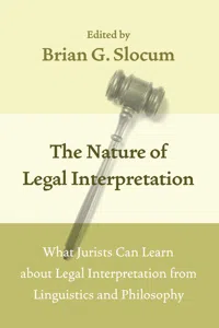 The Nature of Legal Interpretation_cover