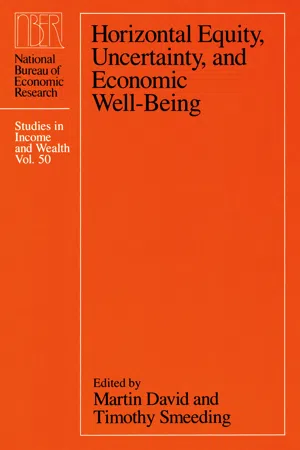 Horizontal Equity, Uncertainty, and Economic Well-being