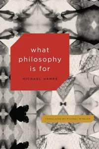 What Philosophy Is For_cover