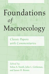 Foundations of Macroecology_cover