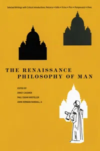 The Renaissance Philosophy of Man_cover