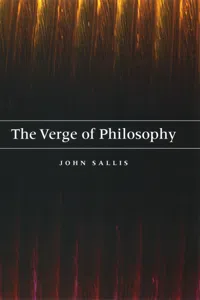 The Verge of Philosophy_cover