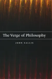 The Verge of Philosophy_cover