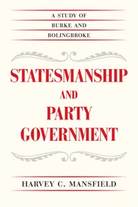 Statesmanship and Party Government_cover