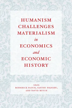 Humanism Challenges Materialism in Economics and Economic History