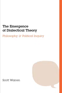 The Emergence of Dialectical Theory_cover