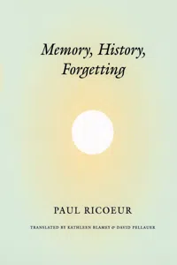 Memory, History, Forgetting_cover