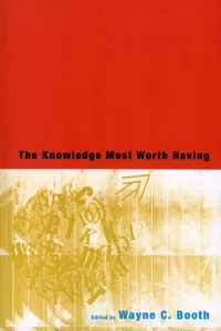 The Knowledge Most Worth Having_cover