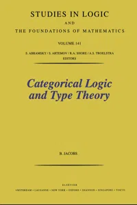 Categorical Logic and Type Theory_cover