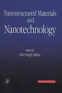 Nanostructured Materials and Nanotechnology_cover