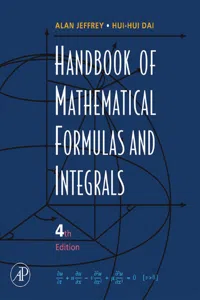 Handbook of Mathematical Formulas and Integrals_cover