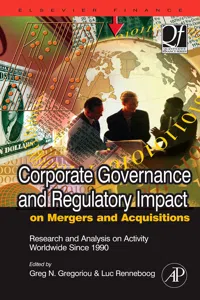 Corporate Governance and Regulatory Impact on Mergers and Acquisitions_cover