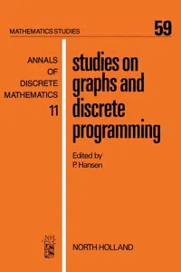 Studies on Graphs and Discrete Programming_cover