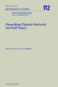 Generalized Classical Mechanics and Field Theory_cover