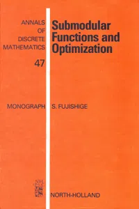 Submodular Functions and Optimization_cover