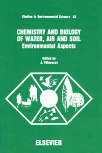 Chemistry and Biology of Water, Air and Soil_cover