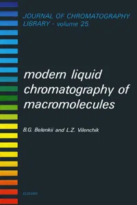 Modern Liquid Chromatography of Macromolecules_cover