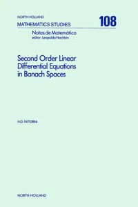 Second Order Linear Differential Equations in Banach Spaces_cover