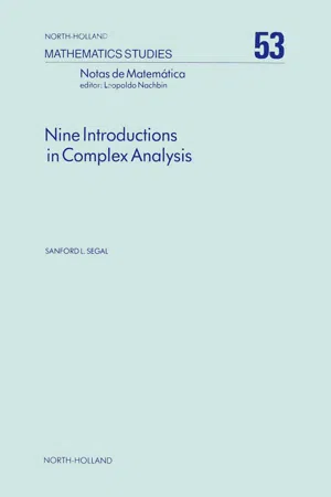 Nine Introductions in Complex Analysis