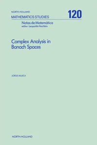 Complex Analysis in Banach Spaces_cover