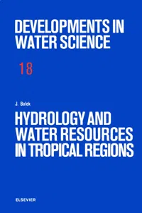 Hydrology and Water Resources in Tropical Regions_cover