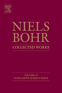 Niels Bohr - Collected Works_cover