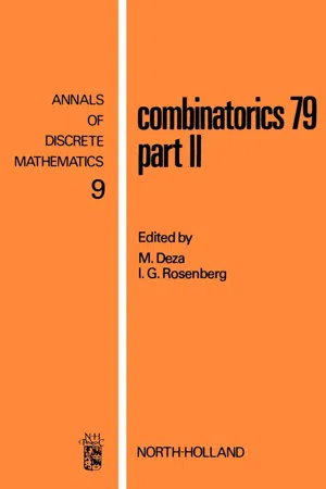 Combinatorics 79. Part II