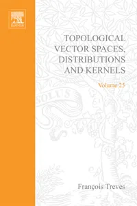 Topological Vector Spaces, Distributions and Kernels_cover